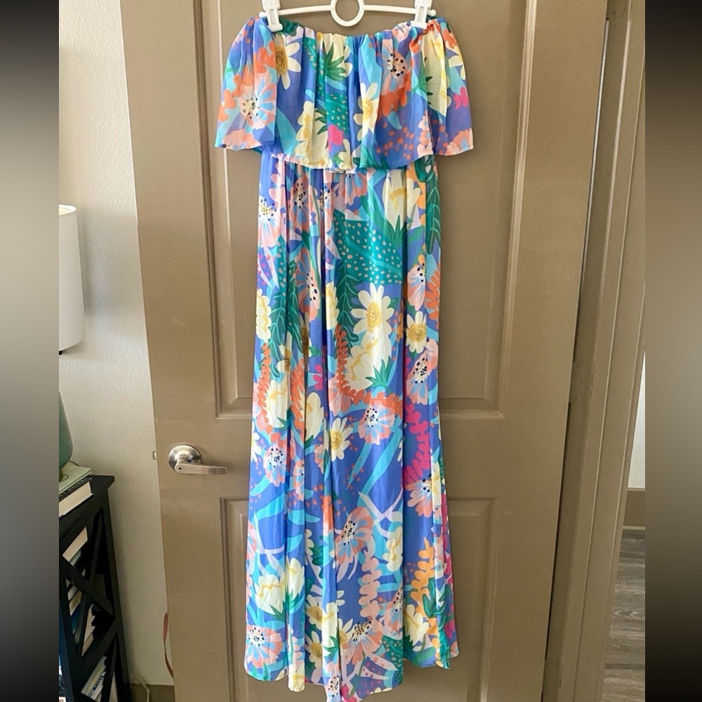 Floral Off-Shoulder Maxi Dress